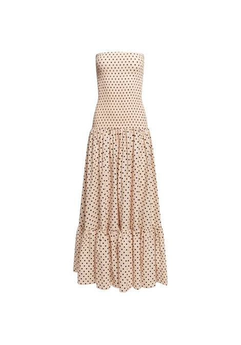 Abito con pois WEILI ZHENG | S26DL13PD03 CREAM POLKA DOTS